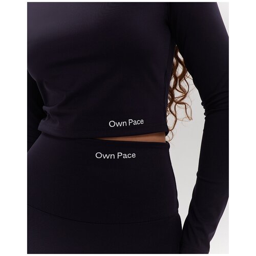 фото Топ с длинным рукавом (process black, s-m) own pace