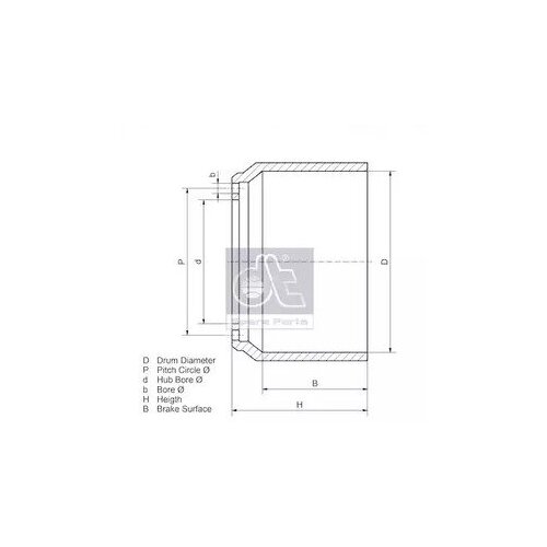 Барабан тормозной DIESEL TECHNIC 240702