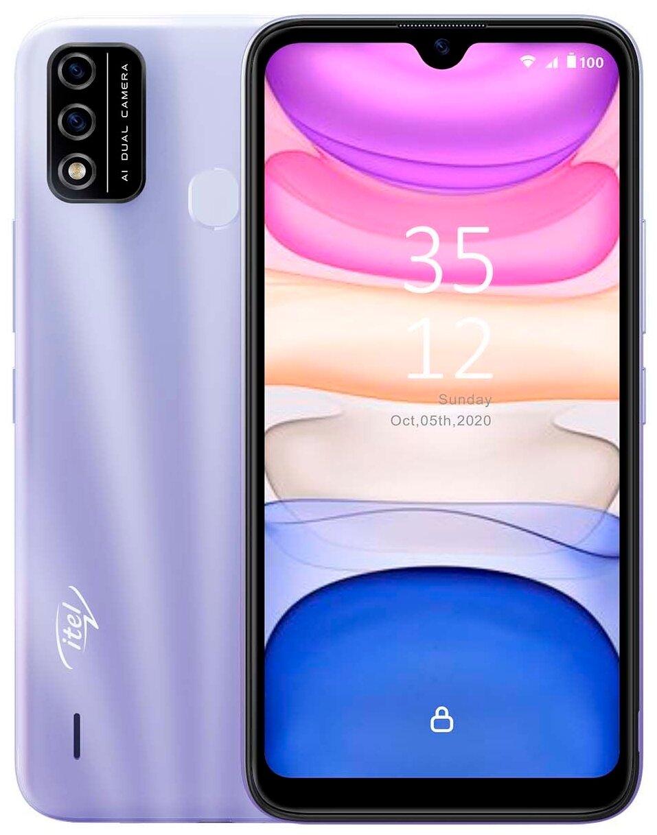 Смартфон ITEL A48 DS Purple (L6006), фиолетовый
