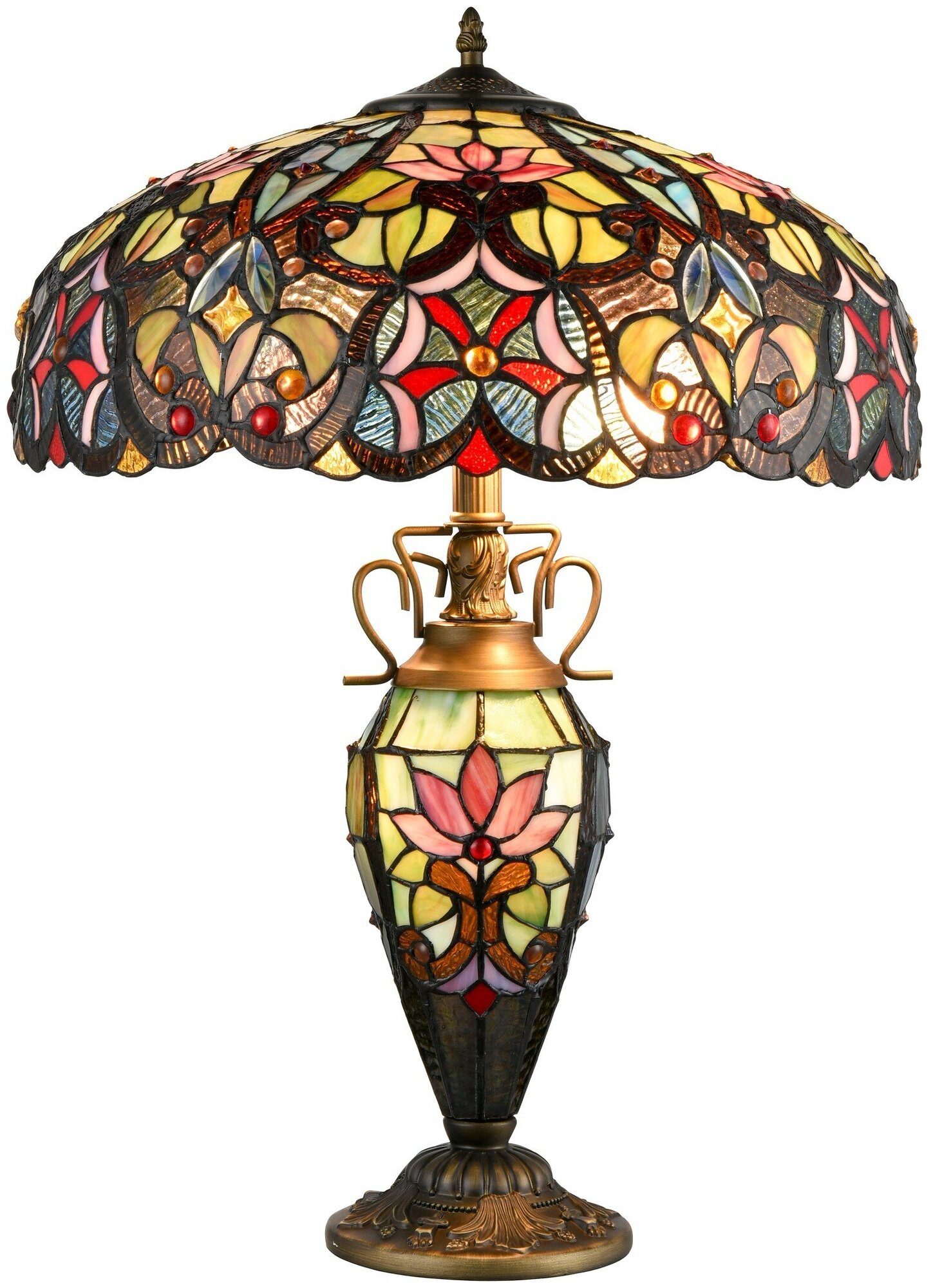 Настольная лампа Velante 825-804-03, E14, E27, кол-во ламп:2+1шт, Разноцветные