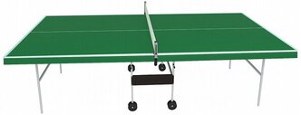 Влагостойкий теннисный стол (усиленная модель) TopSpinSport VIP+ (зеленый)