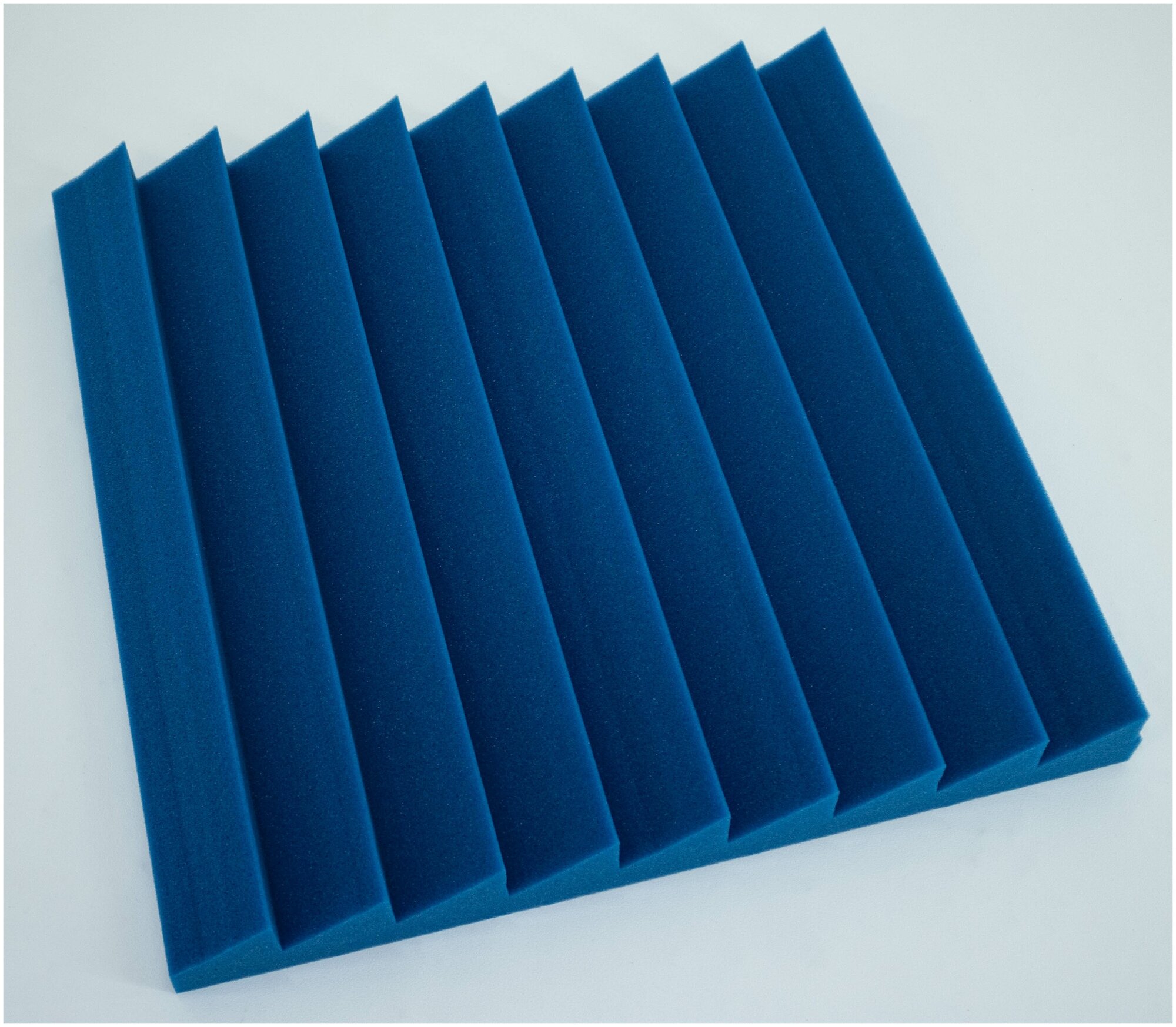 Акустический поролон синий (панель) 450х450 мм - Шумология "Sierra" 1 Панель - фотография № 1