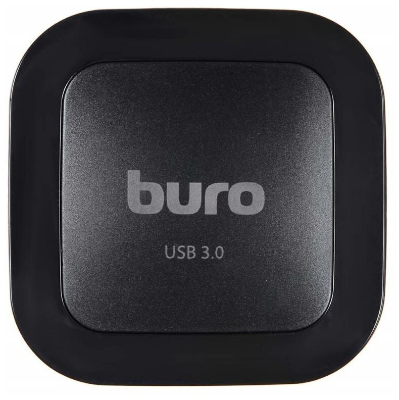 Устройство чтения карт памяти Buro, USB3.0, BU-CR/HUB3-U3.0-C004, черный