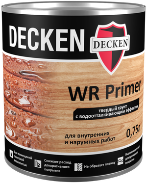 Твердый грунт с водоотталкивающим эффектом Decken WR Primer 0,75л