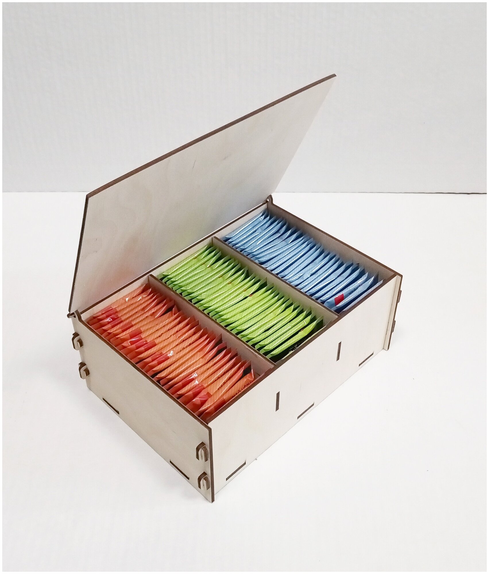 Коробка, органайзер для чайных пакетиков, подарков и всяких мелочей 22 х 15 х 9 см.