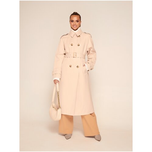 Плащ Fidan, размер 48, бежевый