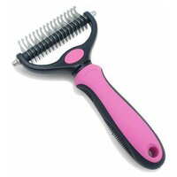 Колтунорез для собак щетка для вычесывания шерсти Dematting Comb, 17х7 см