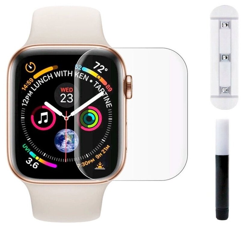 Защитное стекло для Apple Watch 38 mm с UV-лампой