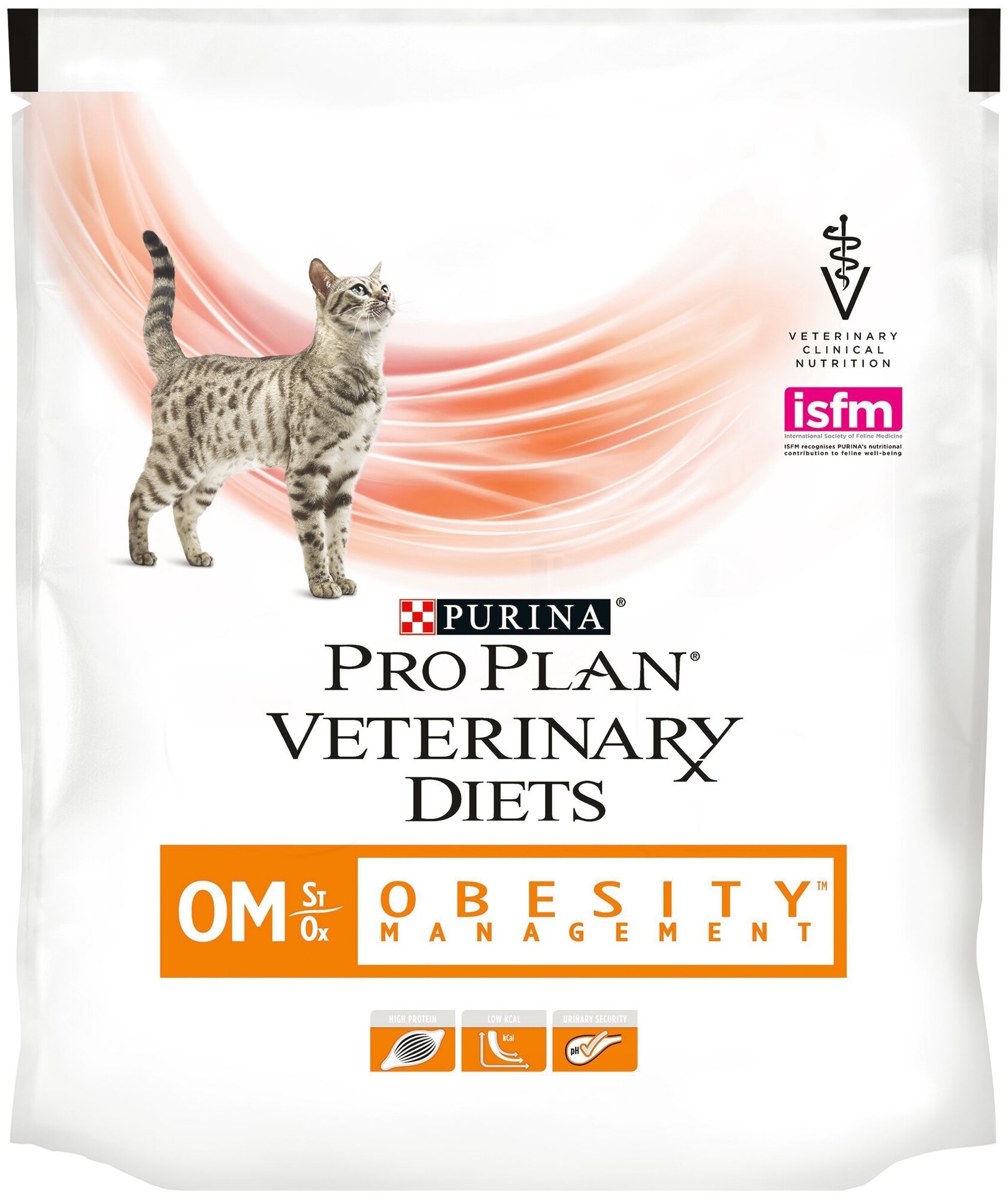 Сухой корм для кошек Purina Pro Plan Veterinary Diets OM St/Ox OBESITY MANAGEMENT, для снижения избыточной массы тела, 2 шт. х 350 г