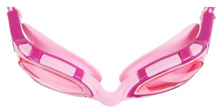 Очки ONLYTOP, для плавания, для взрослых, UV защита, цвет розовый - фотография № 5