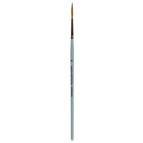 Кисть Vista-Artista колонок, лайнер, круглая, 5 шт, короткая ручка, №02 (20236-02)