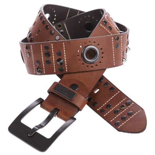 фото Ремень cipo & baxx, натуральная кожа, длина 117 см., коричневый