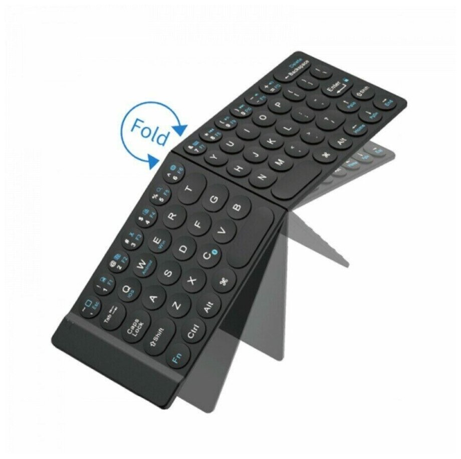 Клавиатура беспроводная WIWU Fold Mini Wireless Keyboard, черный