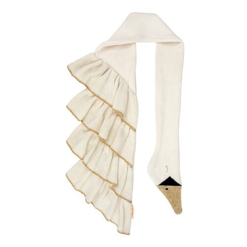 фото Шарф вязаный "лебедь" meri meri