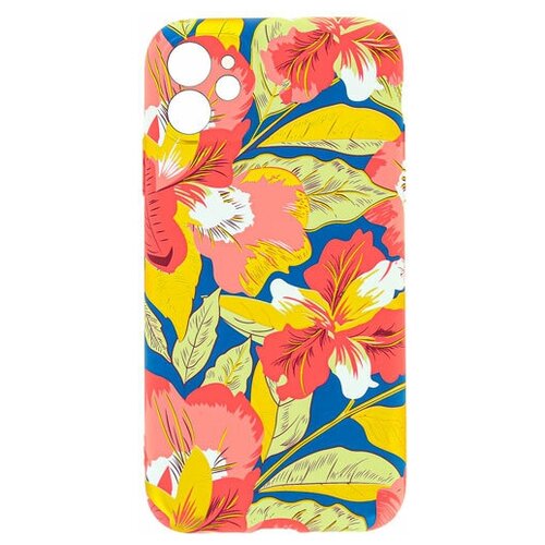 фото Силиконовый чехол luxo для apple iphone 12 mini с рисунком цветы j8