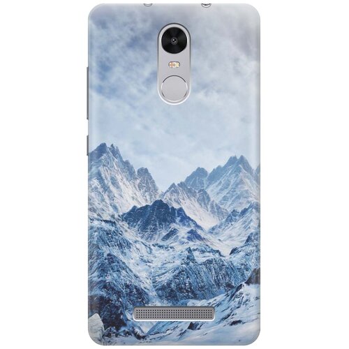 фото Силиконовый чехол на xiaomi redmi note 3 / note 3 pro / сяоми редми ноут 3 / ноут 3 про с принтом "снежные горы" gosso