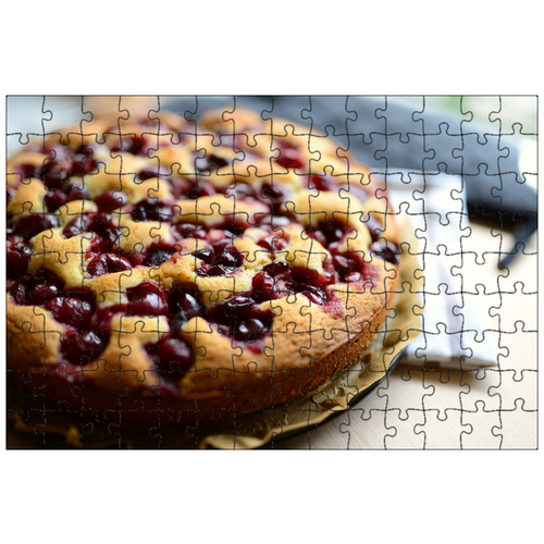 фото Магнитный пазл 27x18см."торты, вишневый пирог, печь" на холодильник lotsprints