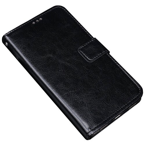 Чехол-книжка MyPads для Samsung Galaxy S5 SM-G900H/G900F из качественной импортной искусственной кожи с подставкой застежкой и визитницей черный