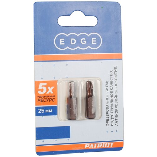 Edge by Patriot Бита T25 длина 25 мм, 2шт в блистере 818010020 .