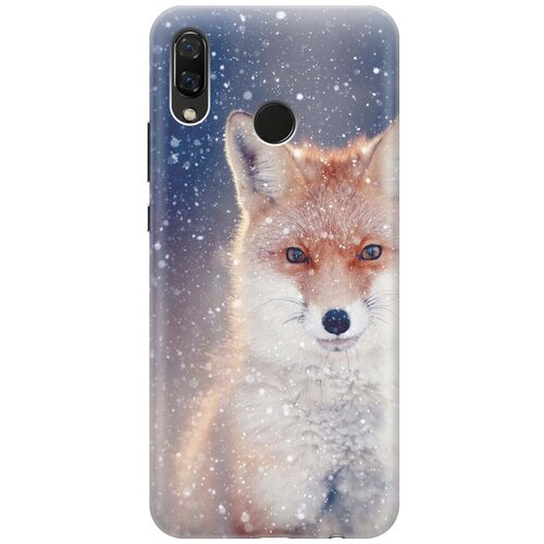 фото Силиконовый чехол на huawei nova 3 / хуавей нова 3 с принтом "лисица в снегопад" gosso