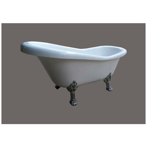 Акриловая отдельностоящая ванна на ножках (на лапах) Кармен 152х72х68 см