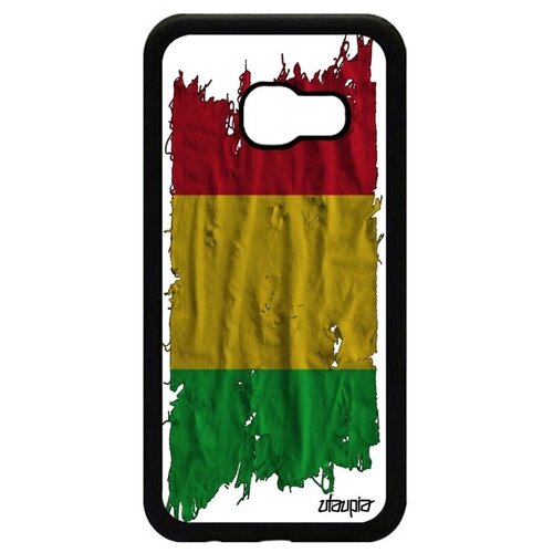 фото Ударопрочный чехол для мобильного // galaxy a3 2017 // "флаг мали на ткани" государственный страна, utaupia, белый