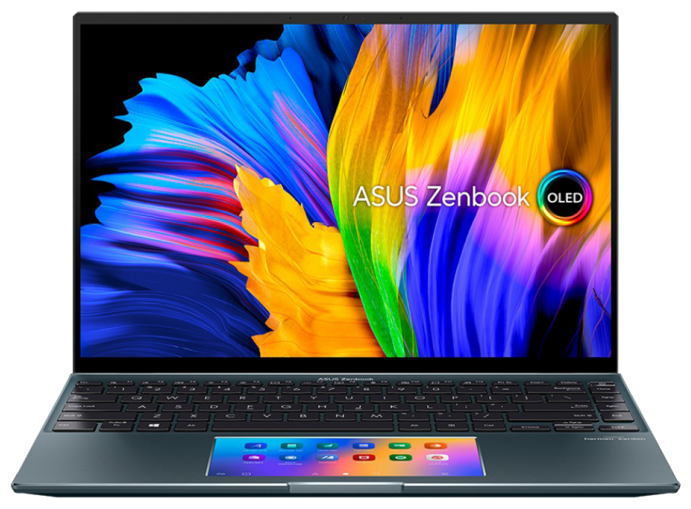 14" Ноутбук ASUS Zenbook 14X OLED UX5400EG-KN185T (2880x1800, Intel Core i7 2.8 ГГц, RAM 16 ГБ, SSD 512 ГБ, Optane32 ГБ, GeForce MX450, Win10 Home), 90NB0T83-M001L0, Pine Grey