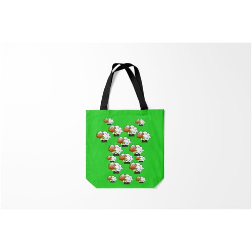 фото Сумка-шоппер / 40х40 см / популярные иллюстрации / животные овцы burnettie