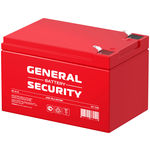 General Security Аккумулятор General Security GS 12В - 12 А/ч - изображение