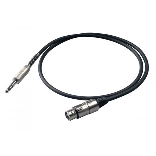 Кабель аудио 1xJack - 1xXLR Proel BULK210LU3 3.0m force fmc 15 3 шнур xlr f стерео джек trs металл разъемы 3 м