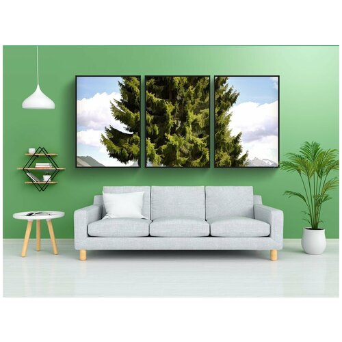фото Набор модулных постеров для интерьера "картина, пейзаж, дерево" 60x90 см. в тубусе, без рамки lotsprints