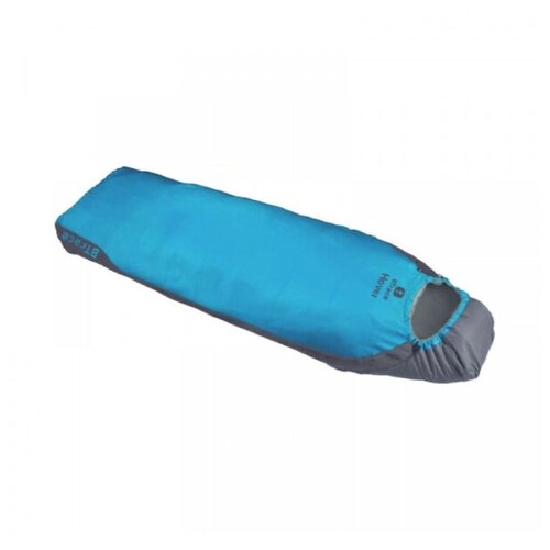 фото Спальный мешок btrace hover (кокон), 230*80, до 0 правый, серый/синий 4-25418