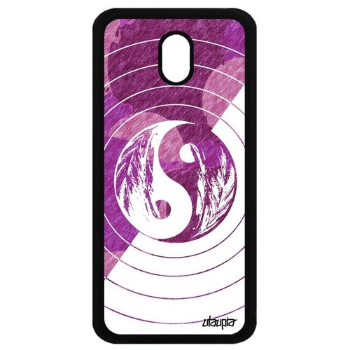 фото Противоударный чехол на телефон // samsung galaxy j3 2017 // "инь и ян" экилибр гармония, utaupia, фиолетовый