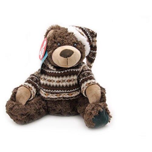 Мягкая игрушка Magic Bear Toys Мишка Кайл в свитере и шапке 25 см