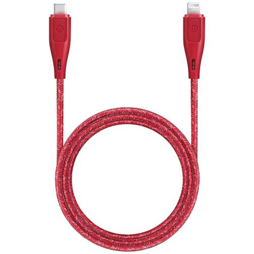 Кабель EnergEA Bazic GoCharge USB-C to Lightning MFI C94 1.2 м, цвет Красный (CBL-GCCL-RED120) кабель energea bazic gocharge usb a to lightning mfi c89 1 2 м цвет черный cbl gcal blk120