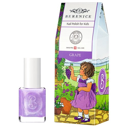 Детский лак для ногтей на водной основе Little Berenice Тон 02 Grape