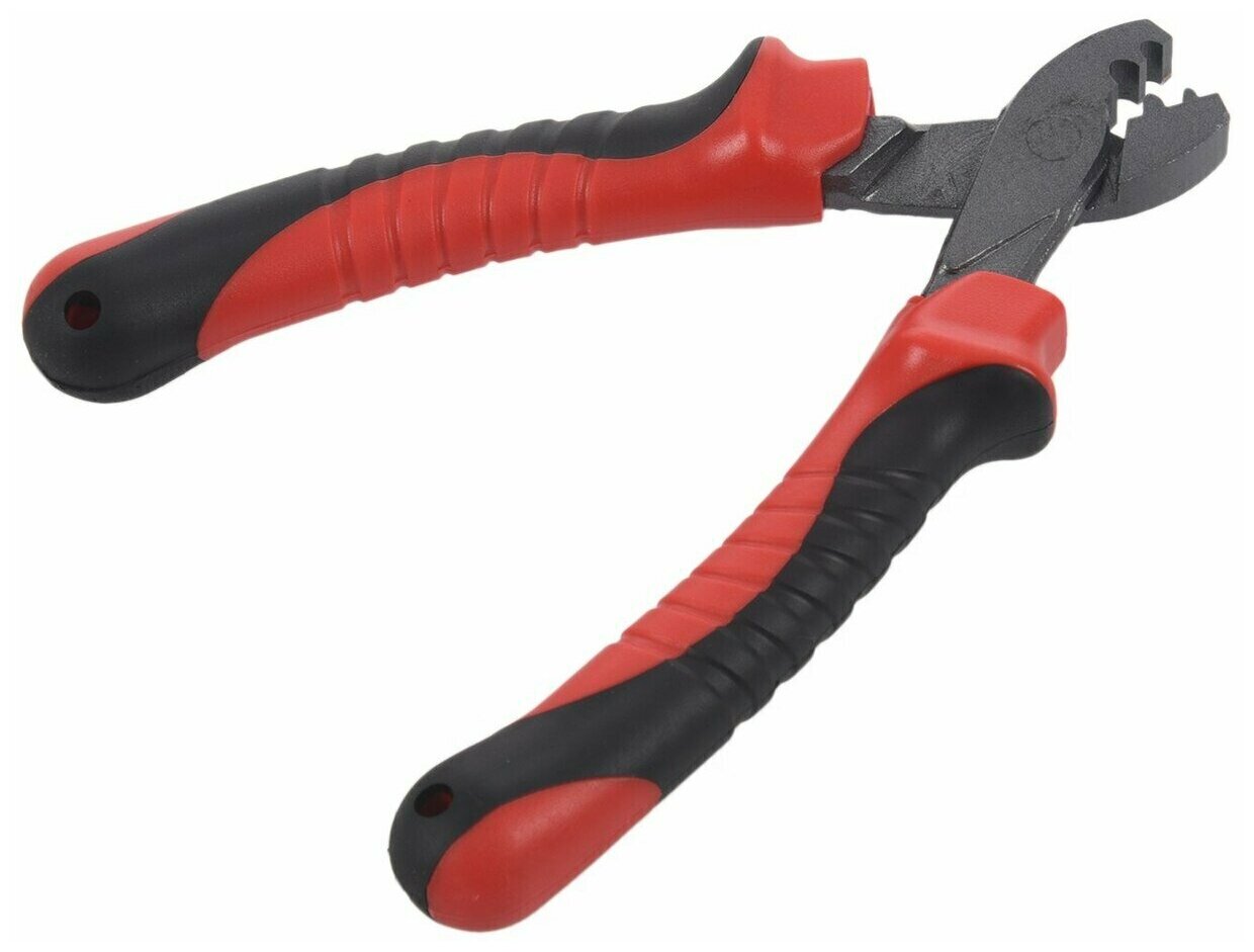 Плоскогубцы обжимные GC CRIMPING PLIERS 5.5" 160 мм, цв. Чёрно-Красный, GC-X45