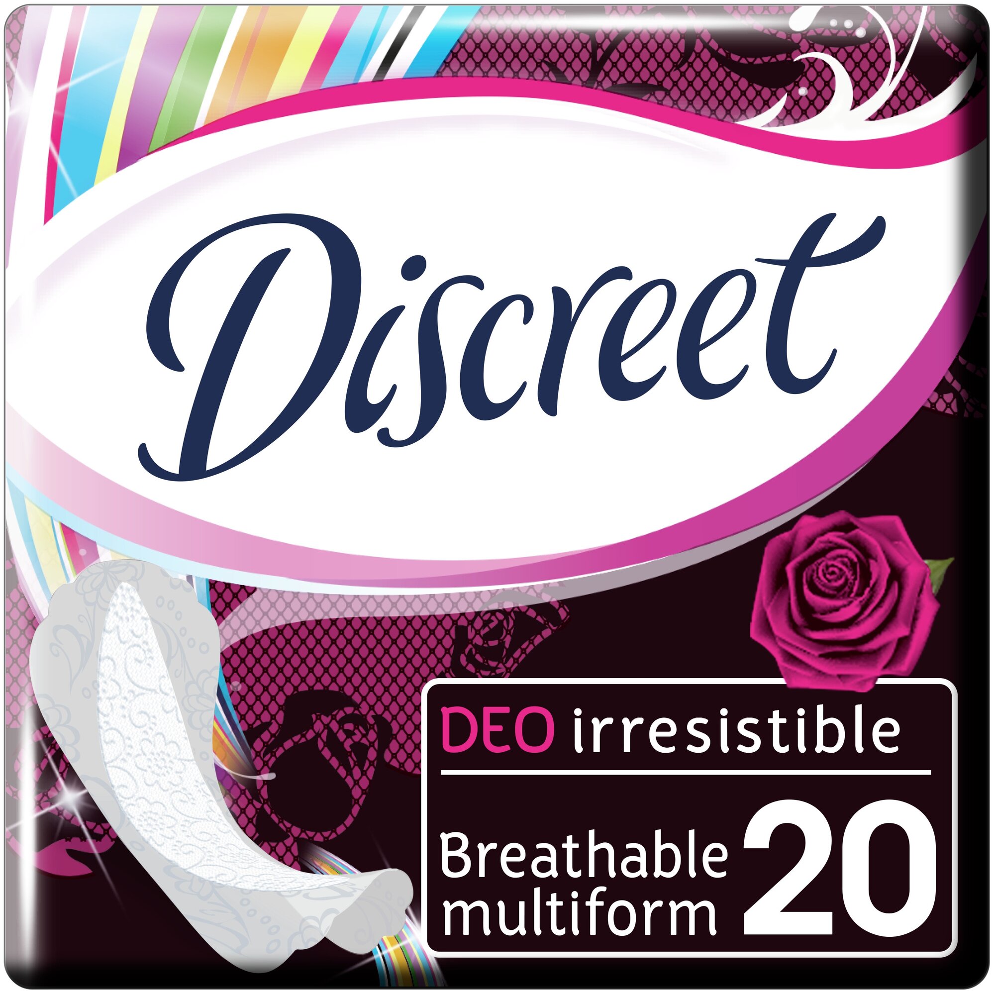 Discreet прокладки ежедневные Deo Irresistible Multiform, 20 шт.