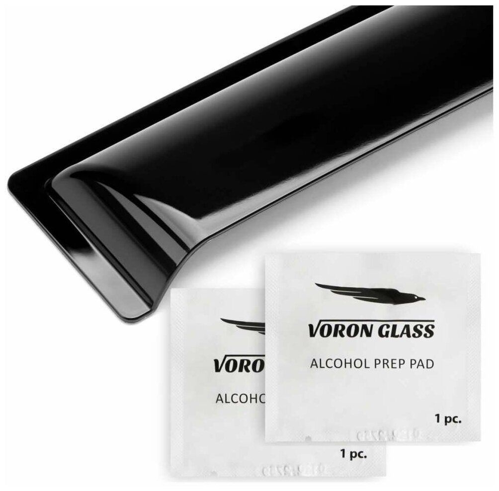 Дефлекторы на окна Voron Glass CORSAR IVECO DAILY IV 2001-2015, комплект 2шт, - фото №13