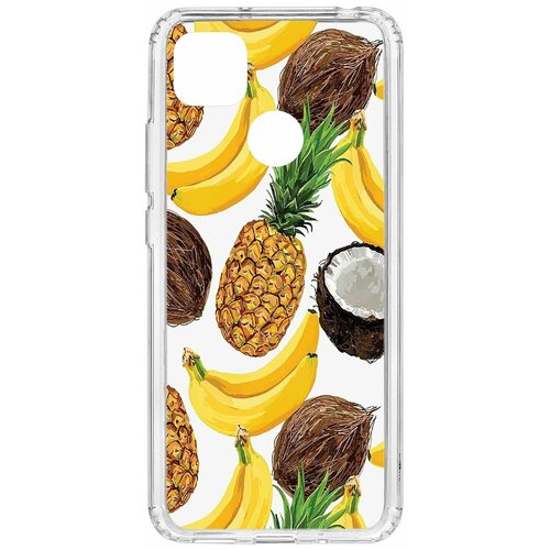 фото Чехол на xiaomi redmi 9c kruche print тропический микс / чехол для xiaomi / чехол с рисунком / чехол с принтом / чехол для ксяоми / чехол для хаоми / бампер на сяоми / чехол накладка для ксяоми / противоударная накладка для xiaomi redmi mi / защита для redmi / защита на mi / cиликоновый чехол для xiaomi redmi / пластиковый чехол на ксиаоми / защитный чехол для хаоми / чехольчик / защита телефона / ударопрочный чехол кruче