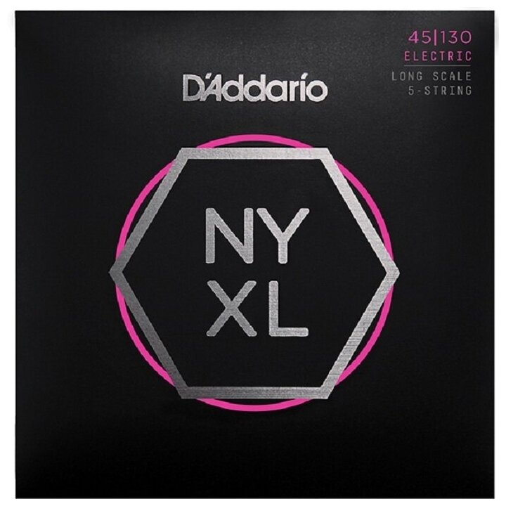 Струны для 5-струнной бас-гитары D'Addario NYXL45130