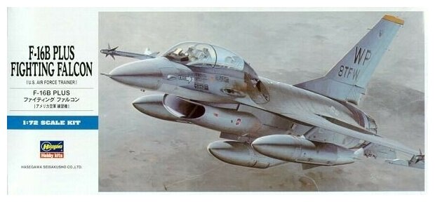 Склеиваемая пластиковая модель самолёта F-16B PLUS Fighting Falcon. Масштаб 1:72
