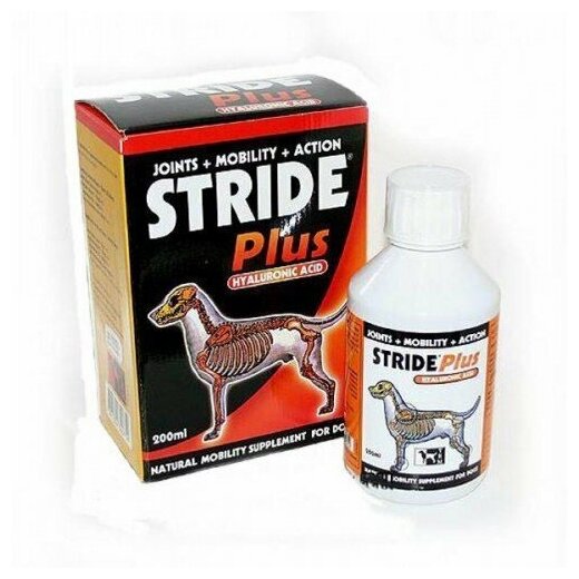 TRM Страйд для собак в порошке - витамины для суставов Глюкозамин+хондроитин+сера, 500гр