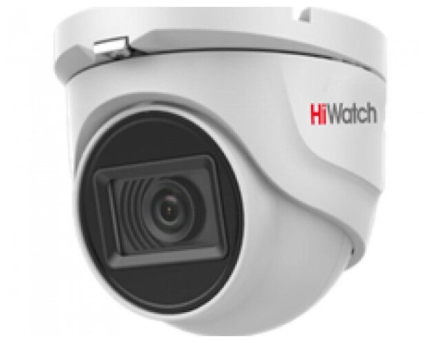 HiWatch DS-T203A (2.8 mm) 2 Мп купольная HD-TVI видеокамера с EXIR-подсветкой до 30 м и микрофоном