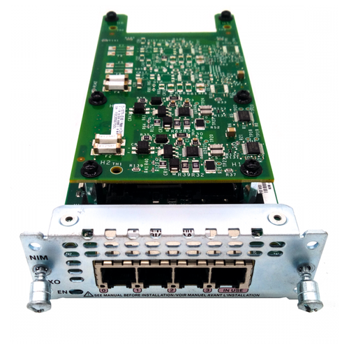 Модуль Cisco NIM-4FXO модуль маршрутизатора cisco nim 2fxs 4fxop для isr 4000