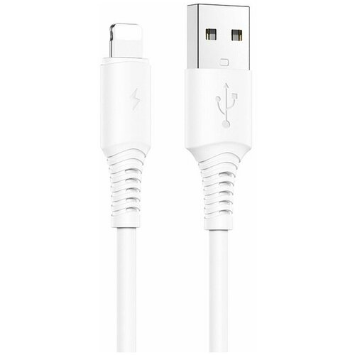 USB Кабель для Apple 2A BOROFONE BX47 Белый кабель borofone bx17 enjoy для apple usb lightning белый