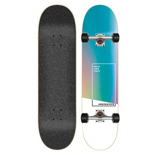 фото Скейтборд для трюков профессиональный bd complete holographic -teal 8x31.75 bd skate co