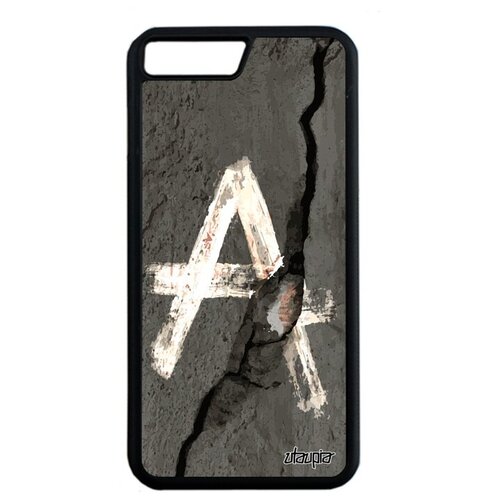 фото Защитный чехол для мобильного // apple iphone 7 plus // "анархия" анархист символ, utaupia, серый