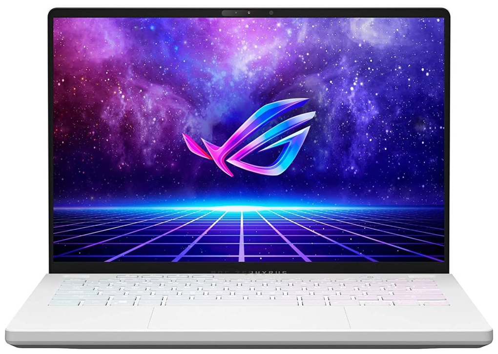 14" Ноутбук ASUS ROG Zephyrus G14 GA402 2560x1600, AMD Ryzen 9 6900HS 3.3 ГГц, RAM 16 ГБ, DDR5, SSD 1 ТБ, AMD Radeon RX 6700S, Windows 11 Home, 90NR09T1-M000H0, белый