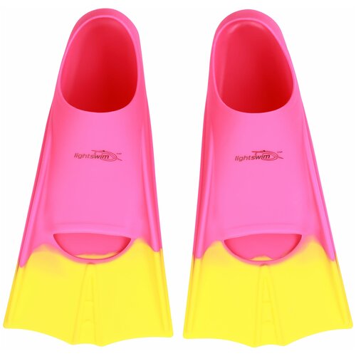 Ласты для плавания детские Training fins Light Swim LSF11 (CH) Чёрный/Оранжевый, р. 28-31